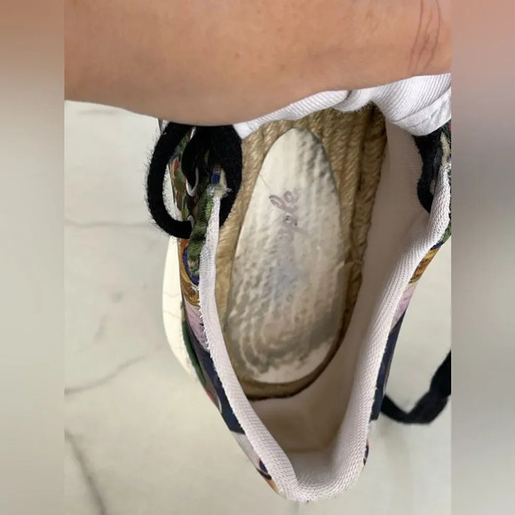 Free People Jackson Tropical Espadrille Sneakers 37/6.5 - Picture 9 of 10